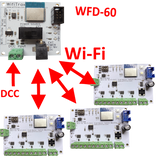 WFS-43 Quad Wi-Fi/DCC Stall-motor Switch Machine Controller