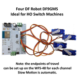 WFS-48 Quad Wi-Fi/DCC Servo Motor Switch Machine Controller