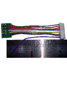 WHN-20 2.0" Standard Harness 9-pin JST to 8-pin NMRA