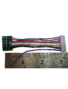 WHN-30 3.0" Standard Harness 9-pin JST to 8-pin NMRA